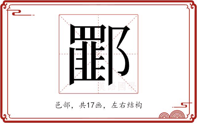 𰻾的部首图片